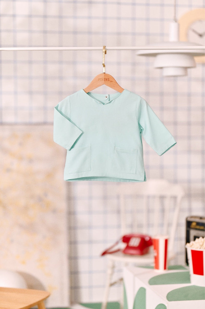 The Tabur Babies Kurta - Tiffany Blue