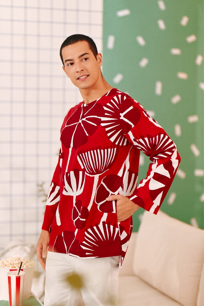 The Tabur Men Kurta - Saffron