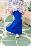 The Tabur Trumpet Skirt - Classic Blue