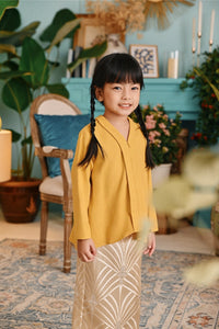 The Tanam Kebaya Top - Dijon Mustard