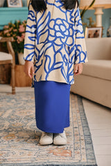 The Tanam Folded Skirt - Classic Blue