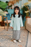 The Tanam Jacquard Skirt - Luxury Grey