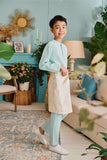 The Tanam Baju Melayu Top - Tiffany Blue