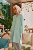 The Tanam Women Kebarung Top - Tiffany Blue