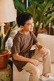 The Tanam Short Sleeve Kurta - Complete Brown Checked