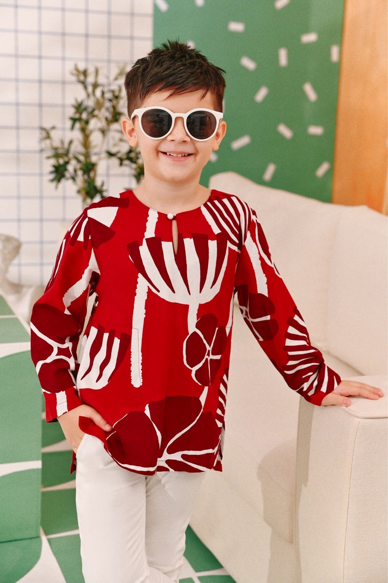 The Tabur Kurta - Saffron