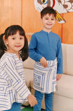 The Tabur Baju Melayu Top - Blue West