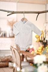 The Menuai Babies Baju Melayu Romper Champagne – POKOKS