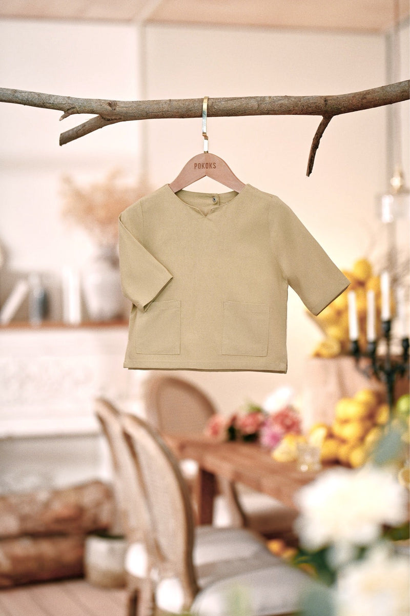 The Menuai Babies Kurta - British Khaki