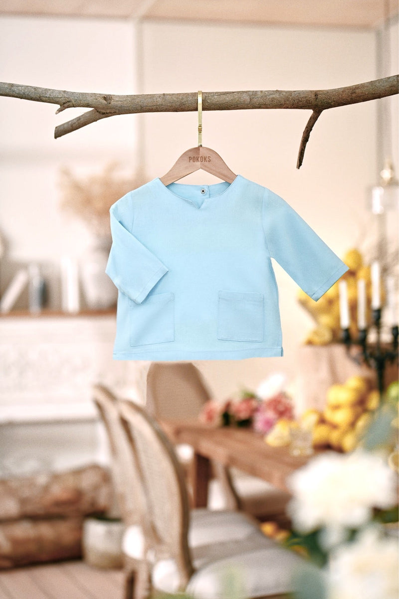The Menuai Babies Kurta - Light Blue