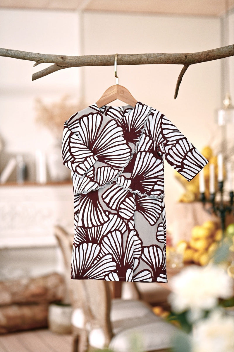 The Menuai Babies Broderie Kurung - Petals