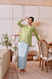 The Menuai Women Jacquard Skirt - Imperial Turquoise