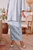 The Menuai Women Jacquard Skirt - Imperial Blue