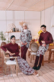 The Menuai Men Baju Melayu Top - Mangosteen