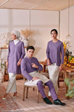 The Menuai Men Baju Melayu Top - Purple