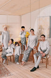 The Menuai Baju Melayu Top - Light Grey