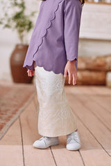 The Menuai Jacquard Skirt - Imperial Cream