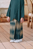 The Menuai Broderie Folded Skirt - Sepals