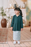 The Menuai Jacquard Skirt - Imperial Turquoise