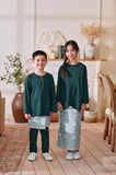 The Menuai Jacquard Skirt - Imperial Turquoise