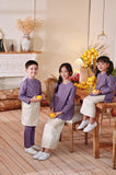 The Menuai Baju Melayu Top - Purple