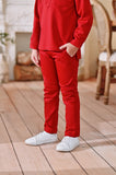 The Perfect Slim Fit Pants - Crimson Red