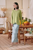 The Menuai Women Jacquard Skirt - Imperial Turquoise