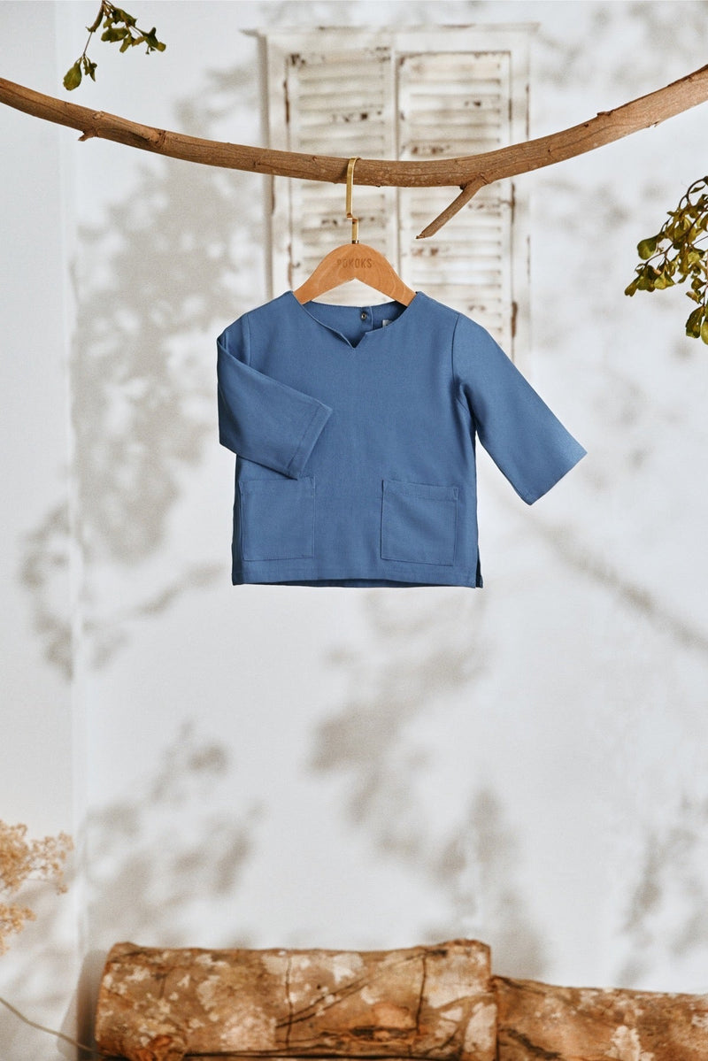 The Lembah Babies Kurta - Blue West