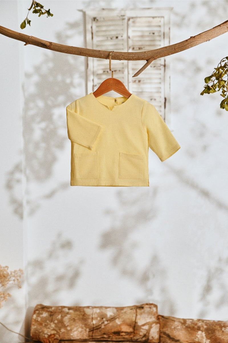 The Lembah Babies Kurta - Light Yellow