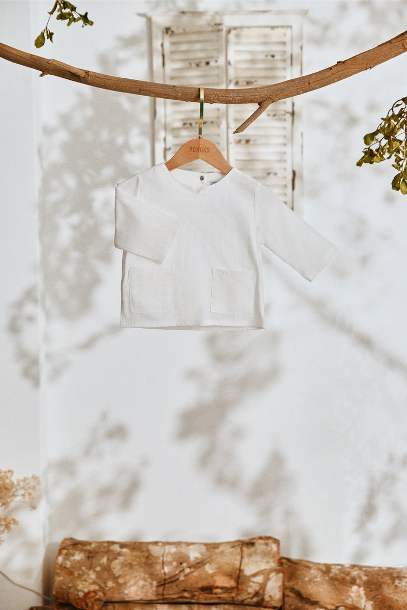 The Lembah Babies Kurta - White