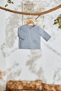 The Lembah Babies Kurta - Light Pigeon Blue