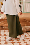 The Lembah Folded Skirt - Olive