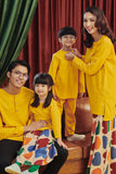 Mustard Colour Family Wear