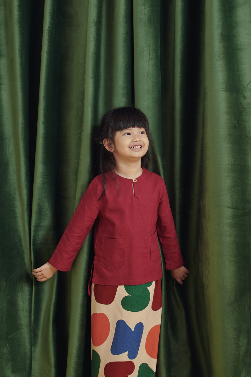 Maroon Colour Top Blouse