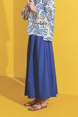 The Kurnia Women A-Line Skirt - Classic Blue