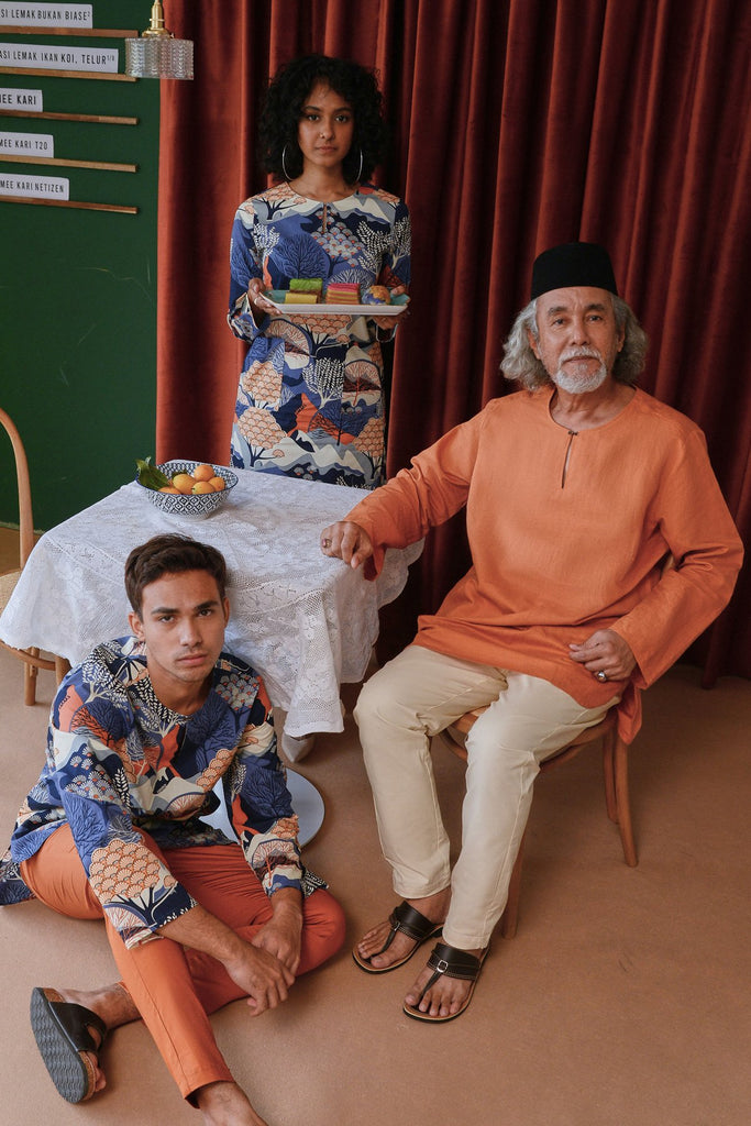 The Sungai Men Kurta - Brown