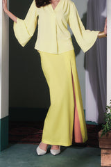 The Bayang Women Inverted Triangle Skirt - Lemon Yellow
