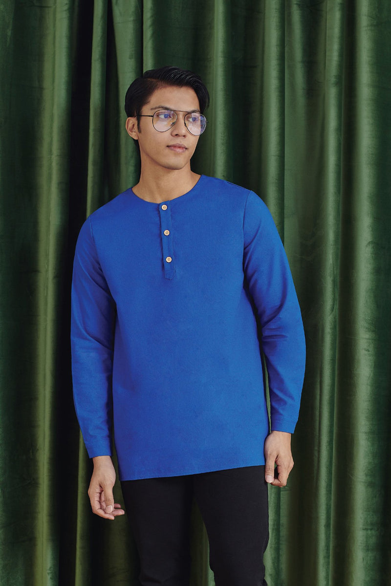 Men Kurta Royal Blue 