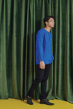Royal Blue Top Blouse for Mens