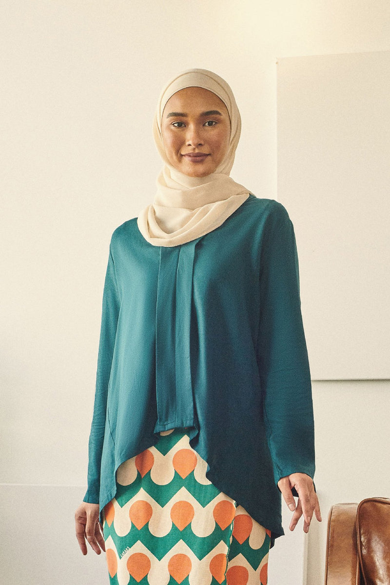 baju kebaya dewasa cotton hijau