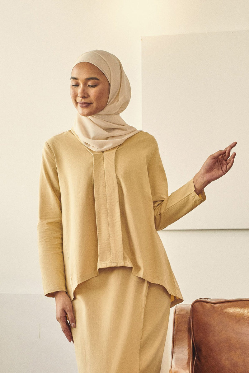 baju kebaya dewasa cotton beige