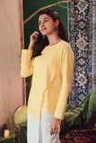blouse kosong pastel kuning