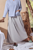 The Balik Women A-Line Skirt - Light Grey