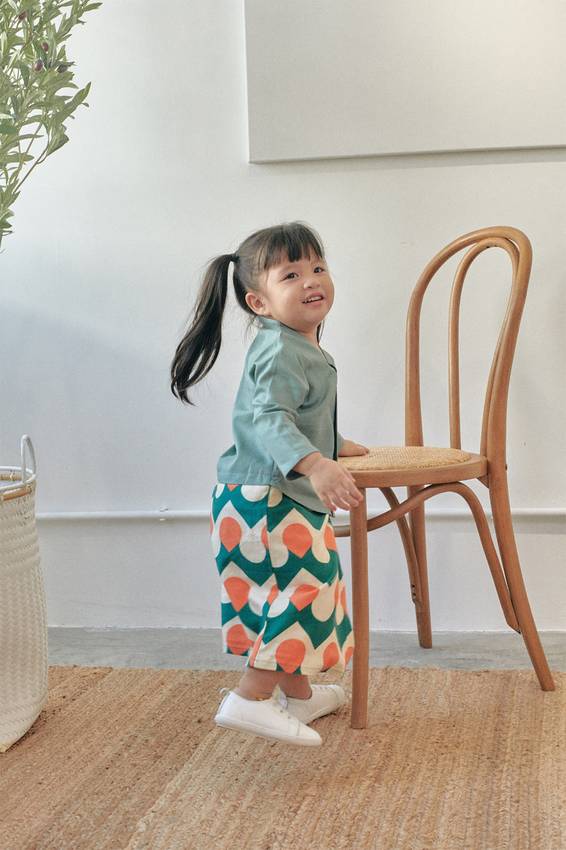 baju kebaya cotton baby hijau