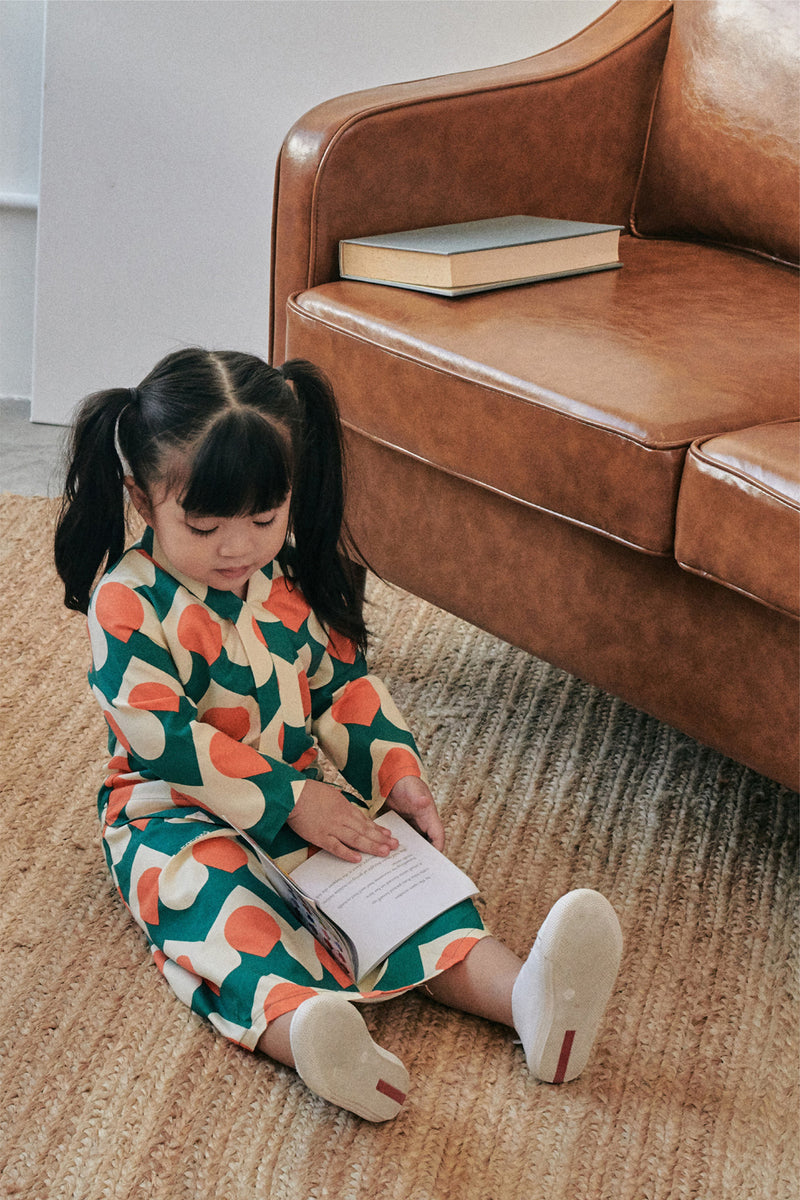 baju raya baby bercorak