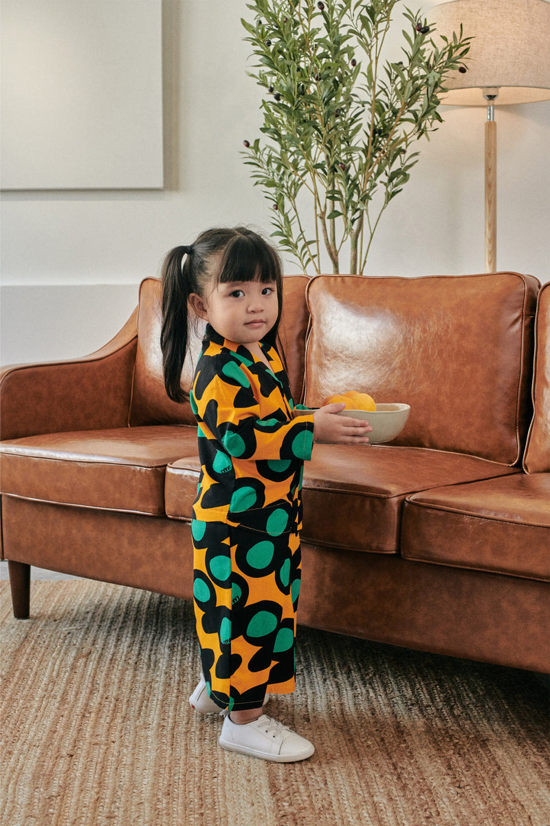 baju raya baby cotton bercorak