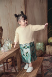 baby kurung khaki set with skirt