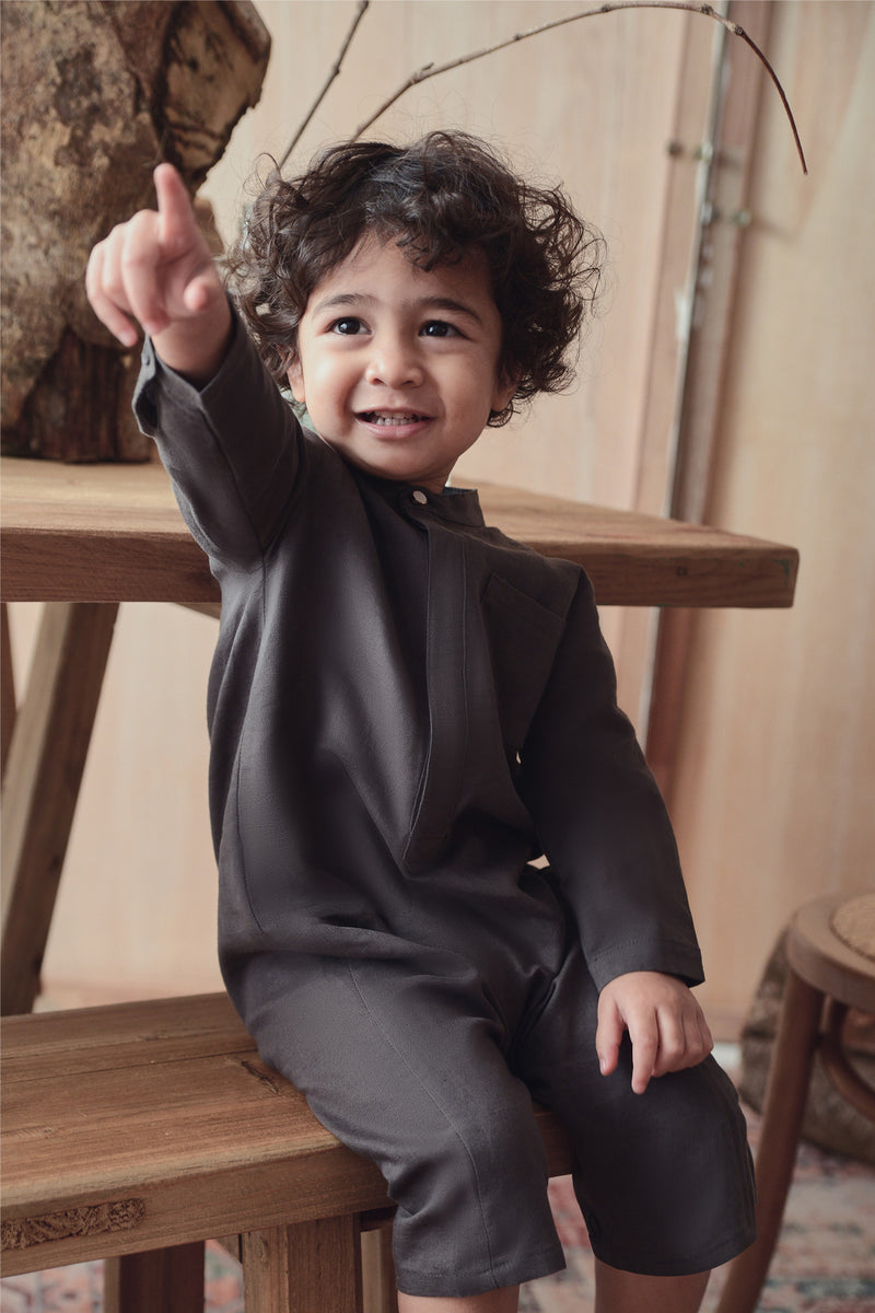 baju raya baby kelabu