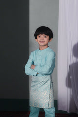 The Bayang Baju Melayu Top - Tiffany Blue
