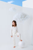 The Luna Premium Cotton Pyjamas Set - Royal White